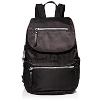 Madden Girl MG Nylon Flap Backpack, Black