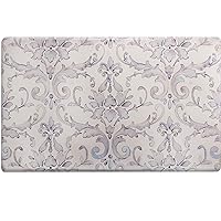 SoHome Cozy Living Anti Fatigue Mat Kitchen Mat Non Slip Stain Resistant Easy Clean 1/2 Inch Thick Kitchen Floor Mats, Damask Grey 18