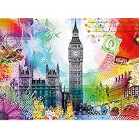 Ravensburger London Postcard 500 Piece Jigsaw Puzzle for Adults - 16986 - Every Piece is Unique, Softclick Technology Means Pieces Fit Together Perfectly