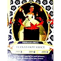Disney Sorcerers Mask of the Magic Kingdom Sotmk Game Wdw Walt Disney World Exclusive Game Moon Card # 60 Tiana's Hot Sauce Princess Spell Map & Mickey Stickers