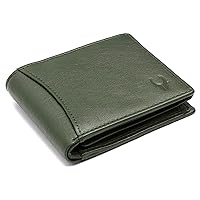 WILDHORN Leather Men's Wallet (WH1173), GREEN, Classic