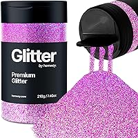 Pink Holographic Glitter, Glitter, Ultra Fine Glitter, 210G/7.40OZ Craft Glitter, Resin Glitter Powder, 1/128