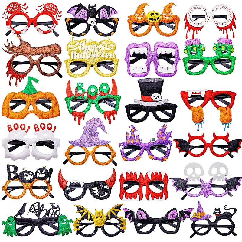 Mua Max Fun 24Pcs Halloween Glasses Bulk Glitter Party Glasses for ...