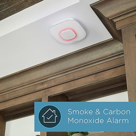 First Alert Onelink Safe & Sound - Battery Powered Smart Hardwired Smoke + Carbon Monoxide Alarm and Premium Home Speaker with Amazon Alexa