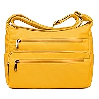 VOLGANIK ROCK RFID Purses for Women Fabric Nylon Multi Pocket Crossbody Bag Ladies Travel Handbag