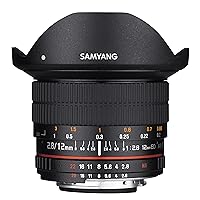 Samyang 12mm F2.8 Ultra Wide Fisheye Lens for Nikon DSLR Cameras - Full Frame Compatible