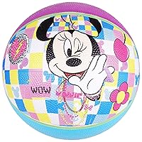 Disney Minnie Mouse Basketball Size 6, Icon Design Indoor and Outdoor Game Youth Sports Ball for Boys and Girls, Multi