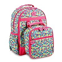J World New York Unisex Kid's Backpack with Lunch Bag Set, Floret, One Size
