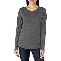 Amazon Essentials Women's Classic-Fit 100% Cotton Long-Sleeve Crewneck T-Shirt
