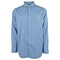Tommy Bahama Men's Shirts Long Sleeve Twill Check Shirt (XX-Large, Zephyr Blue)