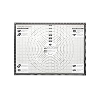 Tovolo Pro-Grade Sil Pastry Mat w/Reference Marks for Baking, Food and Meal Prep, Cooking and More 25