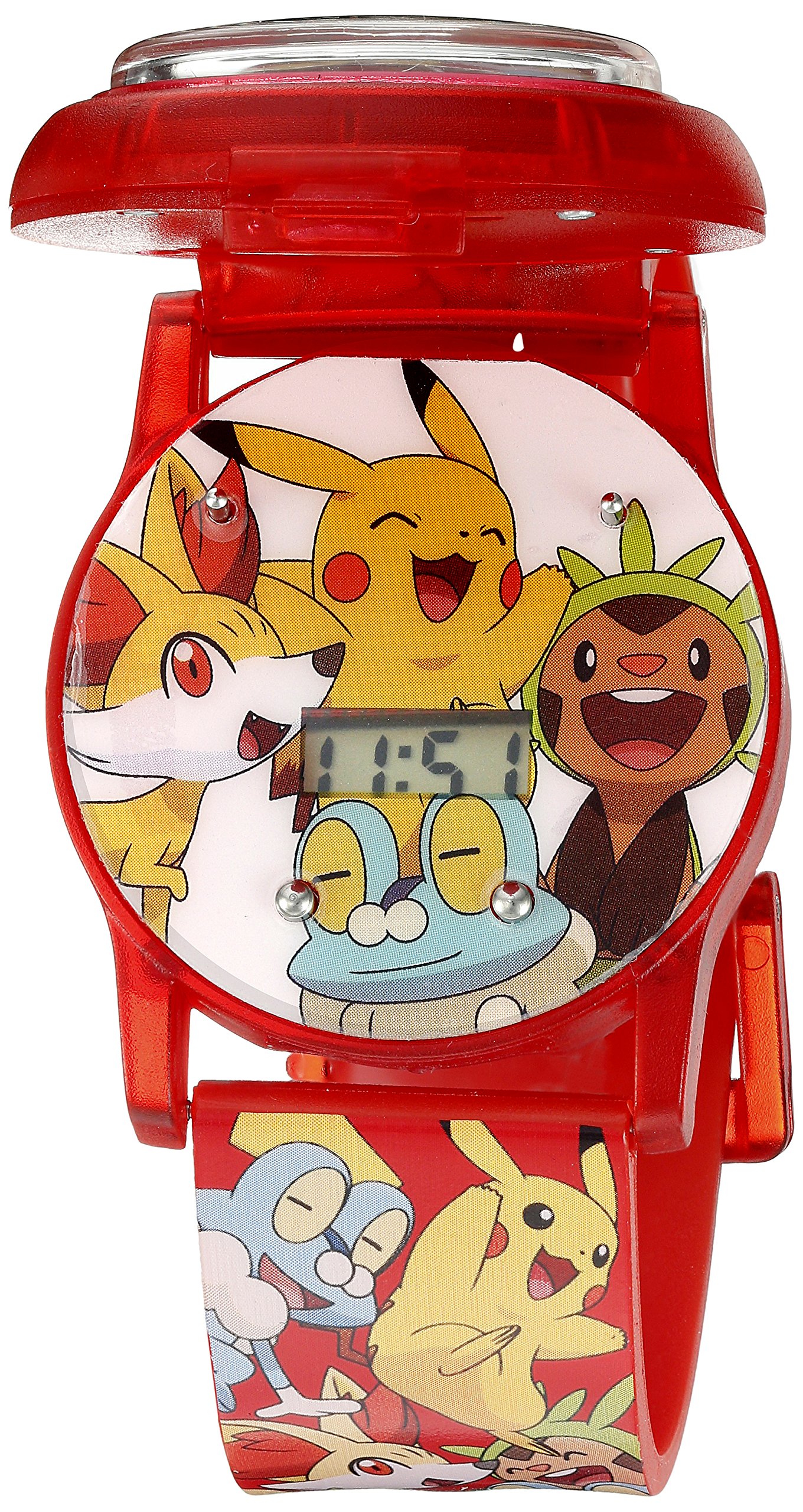 Accutime Kids Pokemon Digital LCD Quartz Watch for Toddlers, Boys, Girls and Adults All Ages