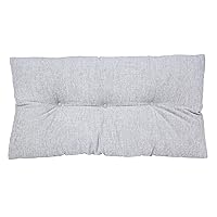 Klear Vu The Gripper Omega Non-Slip Tufted Bench Cushion for Indoor Furniture, Entryway Storage, Bay Window, Corner Nook or Piano Seat, 27 Inches, 04 Gray
