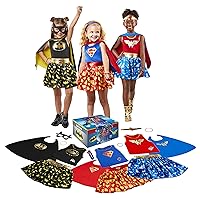 Rubie's DC Girl's Trunk Set (Wonder Woman, Batman, Superman), Small