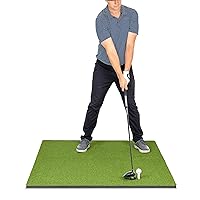 Golf Hitting Mat Artificial Turf Mat for Indoor/Outdoor Practice Includes 3 Rubber Tees - Standard, PRO, or Elite