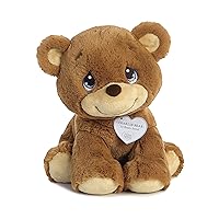 Aurora® Inspirational Precious Moments™ Charlie Bear Stuffed Animal - Cherished Memories - Enduring Comfort - Brown 12 Inches