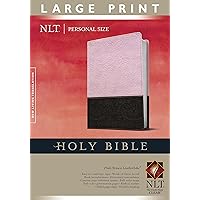 Holy Bible NLT, Personal Size Large Print edition, TuTone (LeatherLike, Pink/Brown, Indexed, Red Letter) Holy Bible NLT, Personal Size Large Print edition, TuTone (LeatherLike, Pink/Brown, Indexed, Red Letter) Leather Bound Paperback Imitation Leather