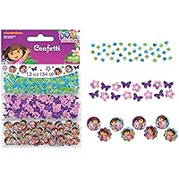 Amscan Colorful Dora's Flower Adventure Birthday Party Value Paper Confetti Decoration (1 Piece), 1.2 oz, Multicolor