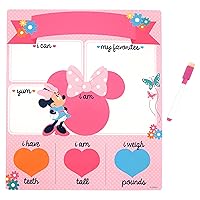 Disney Baby Girls Character Milestone, Minnie Mouse Dry Erase Board, No Size