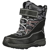 Carter's Boys's Uphill2-b Weather Boot, Black, 8 Toddler US