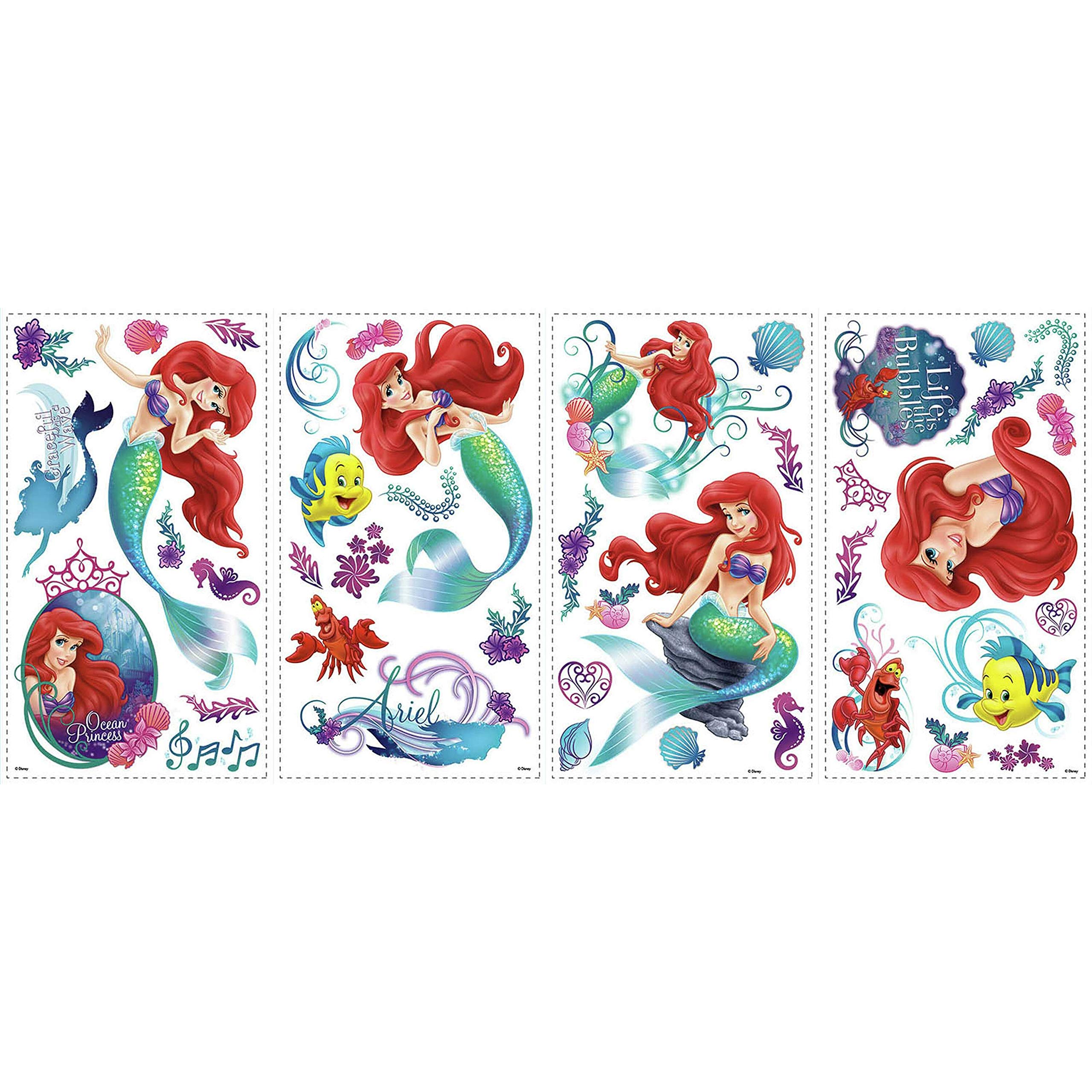 RoomMates RMK2347SCS The Little Mermaid Ariel Peel and Stick Wall Decals