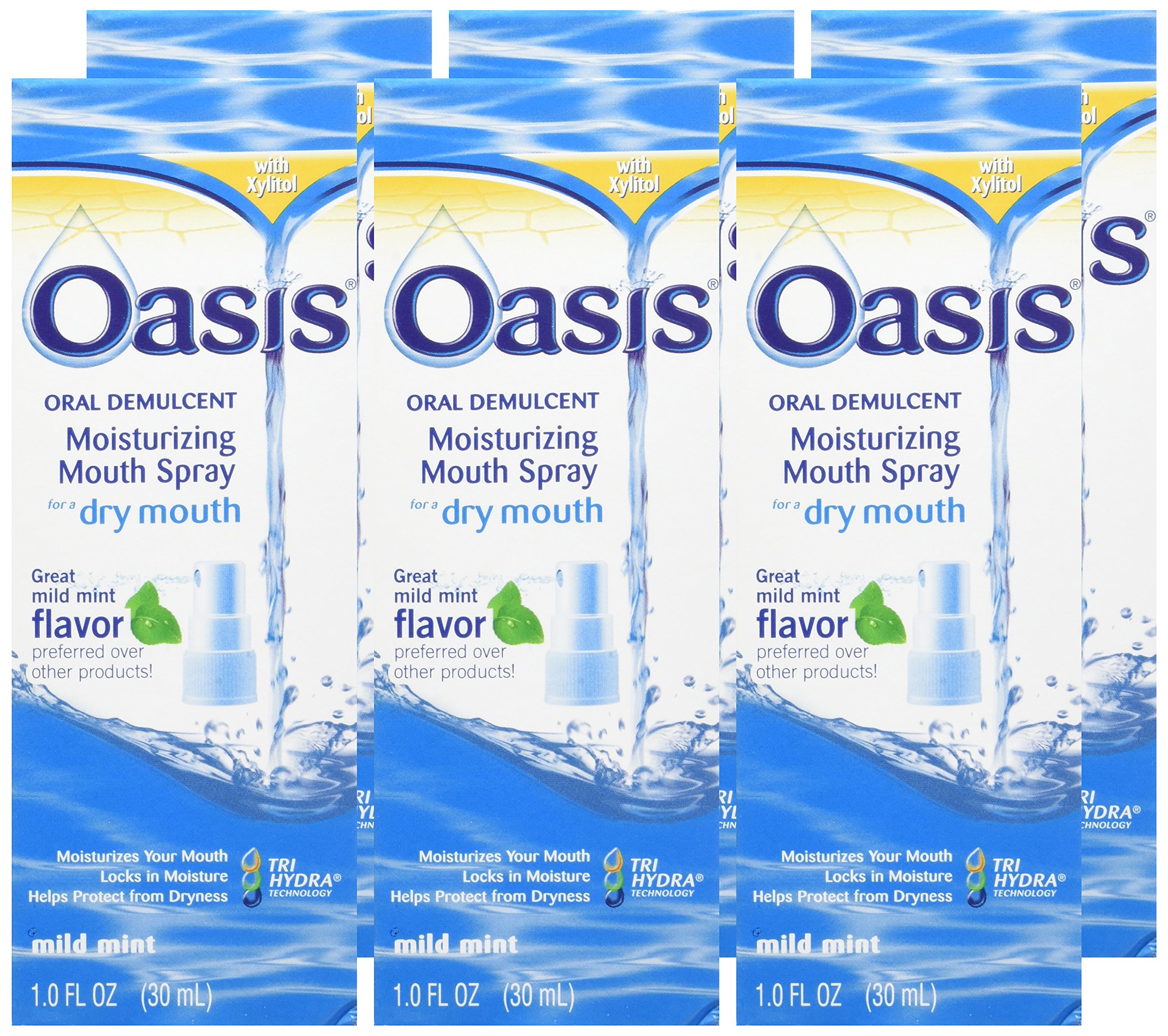OASIS DRY MOUTH SPRAY 1 OZ 6 Pack
