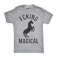 Mens Magical Funny T Shirts Unicorn Vintage Tees Cool Hilarious Novelty T Shirt