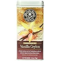 The Coffee Bean & Tea Leaf, Tea, Hand-Picked Vanilla Ceylon, 20 Count Tin