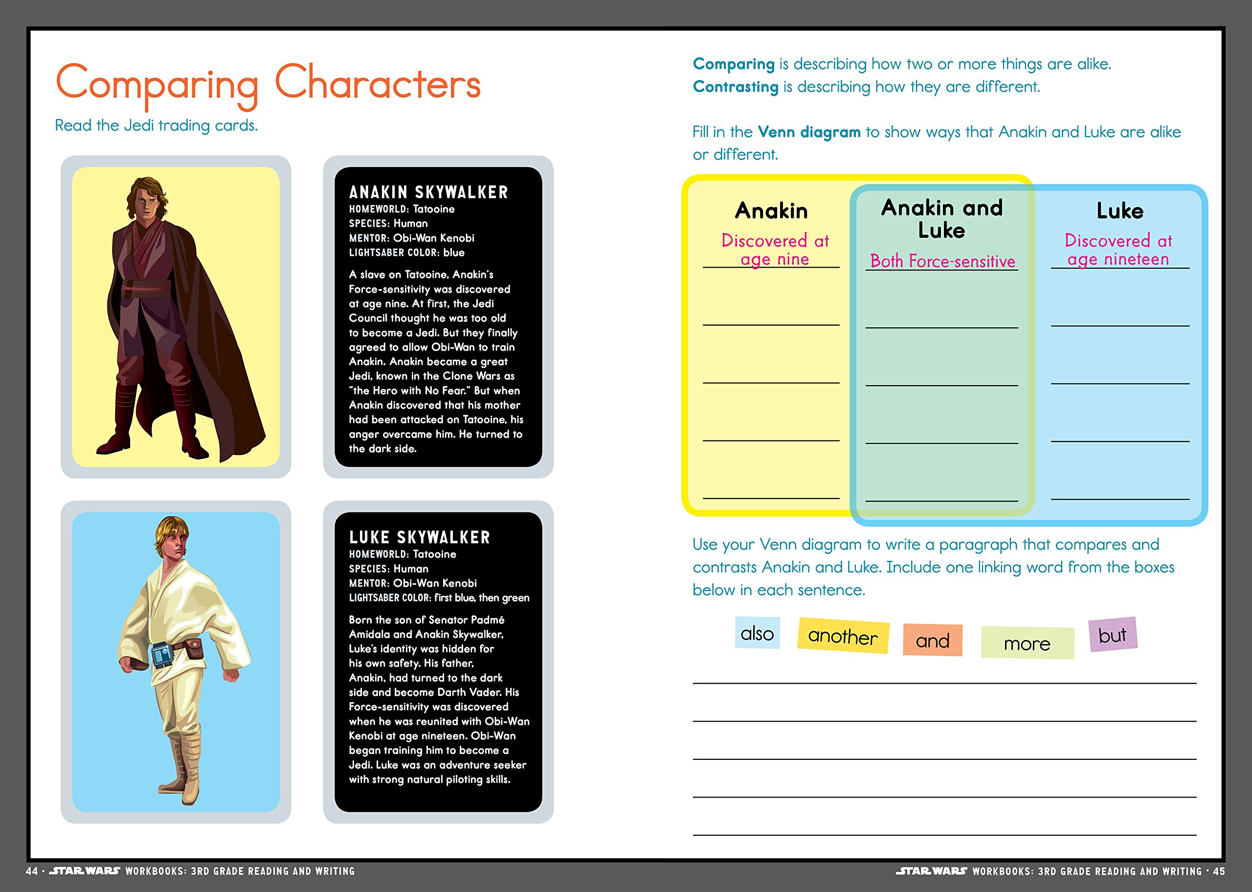 Star Wars Workbook: 3rd Grade Reading and Writing (Star Wars Workbooks)