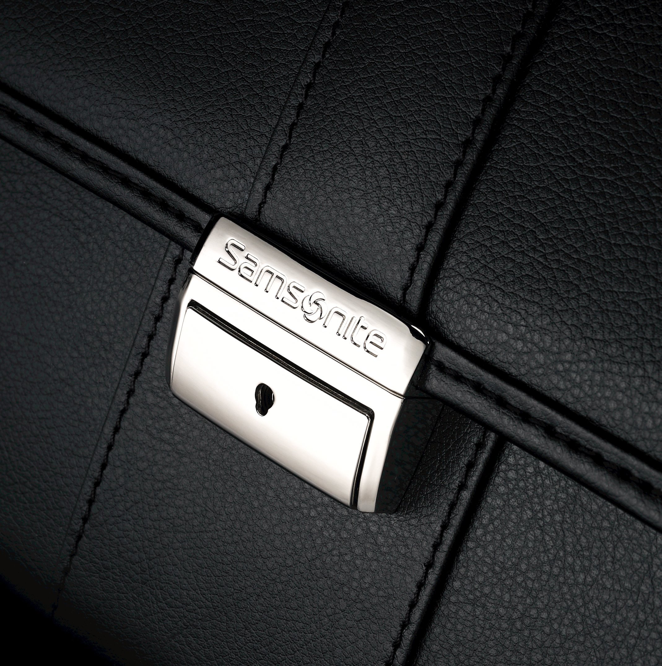 Samsonite Leather Flapover Briefcase