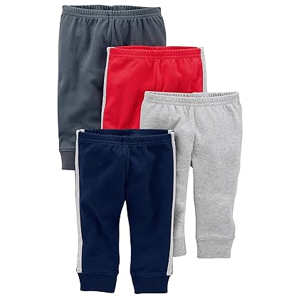 Simple Joys by Carter's Baby Boys' Cotton Pants, Pack of 4