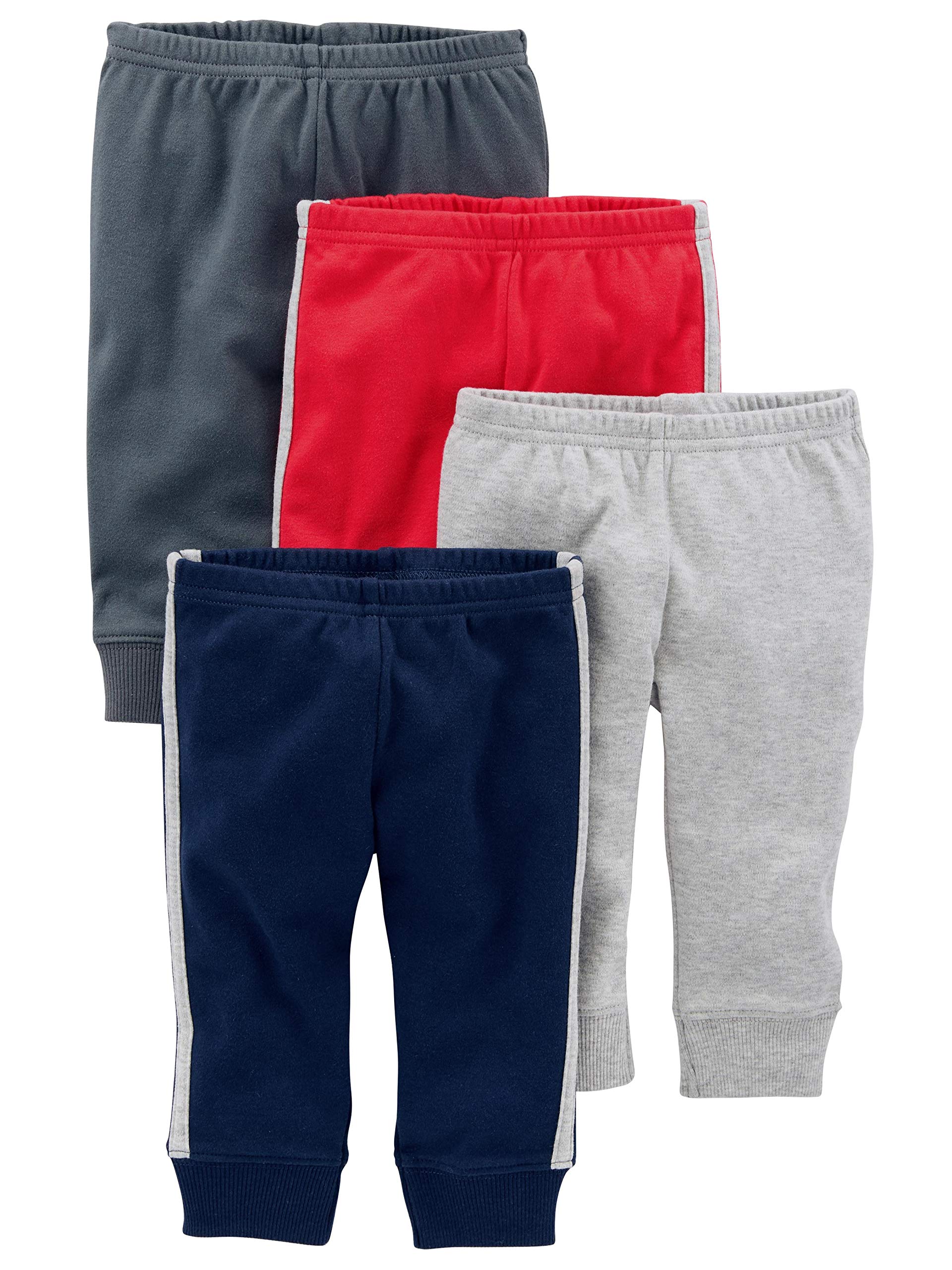 Simple Joys by Carter's Baby Boys' Cotton Pants, Pack of 4