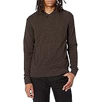 Men's Cable-Front Shawl-Collar Sweater