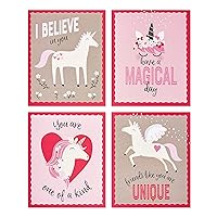 American Greetings Valentines Stickers for Kids, Unicorn (40-Count)