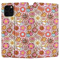 Wallet Case Replacement for Apple iPhone 12 Mini 11 Pro Max Xr Xs 10 X 8 Plus 7 6s SE Flip Indie Magnetic Card Holder Retro Cover PU Leather Hippie Flowers Folio 60s Groovy Peace Snap