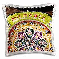 3dRose Bulgaria, Nessebur, Pottery with Pattern Pillow Case, 16 x 16