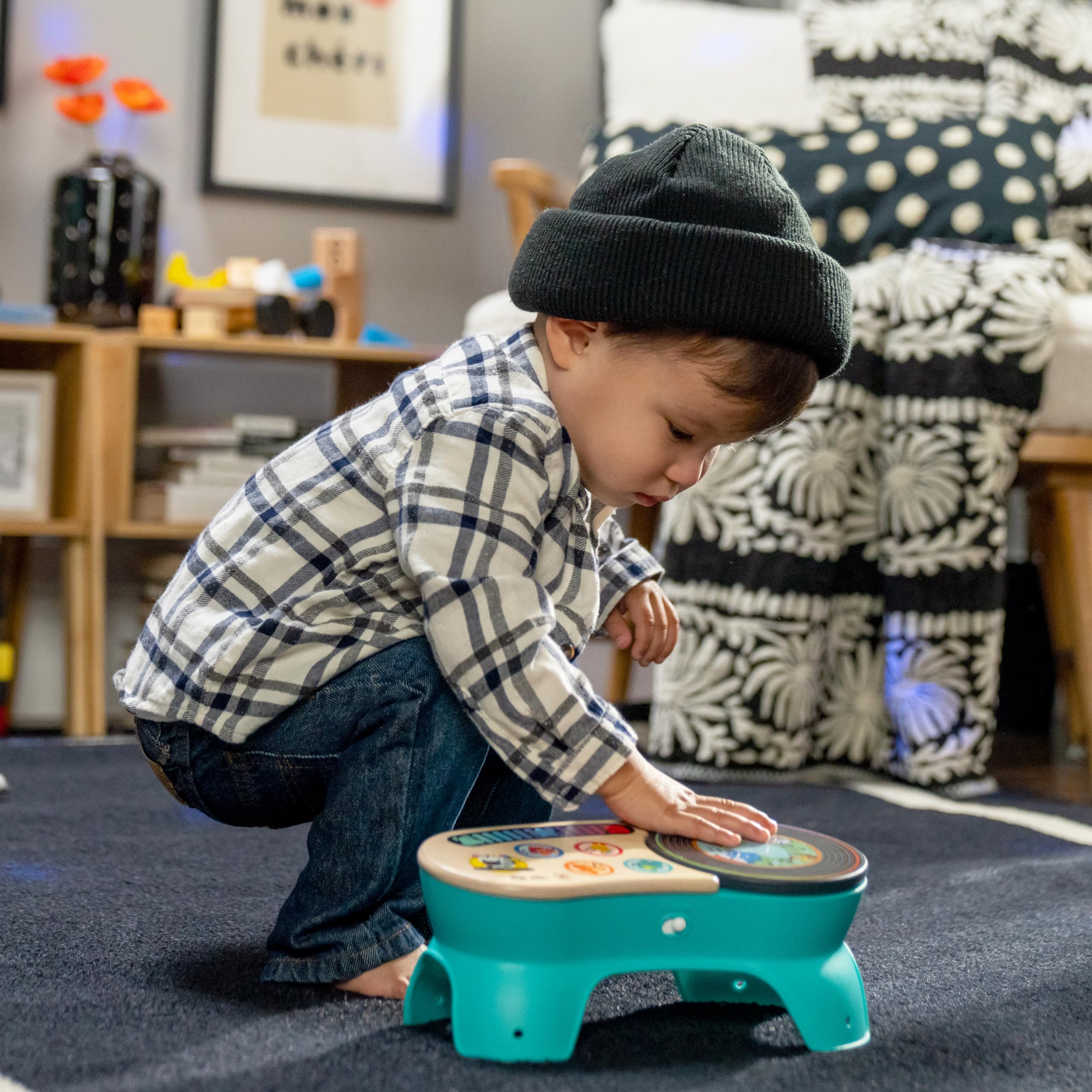 Baby Einstein + Hape DJ Discovery Musical Toy Turntable, Ages 6 Months and Up