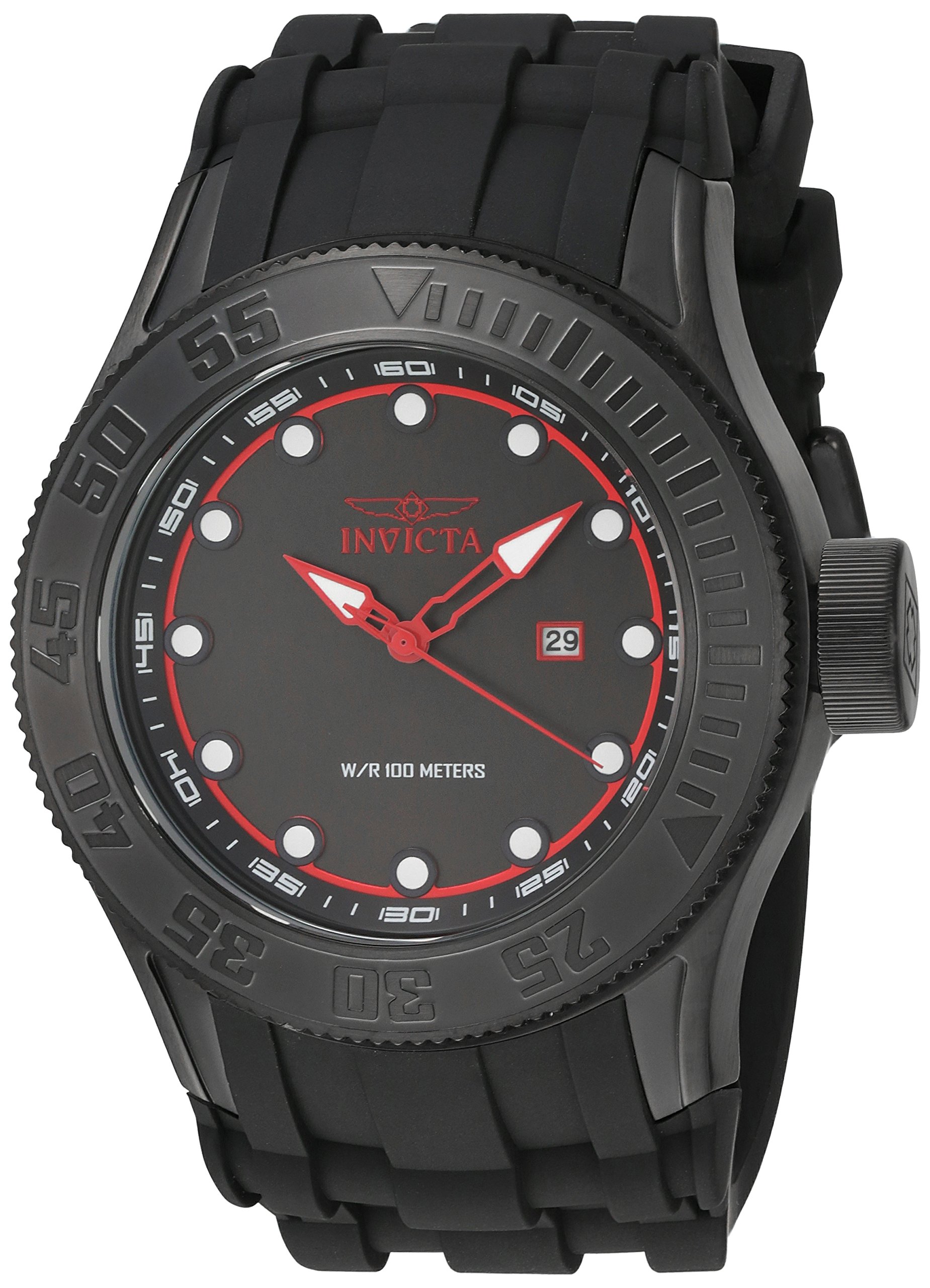 Invicta Men's 22248 Pro Diver Analog Display Quartz Black Watch