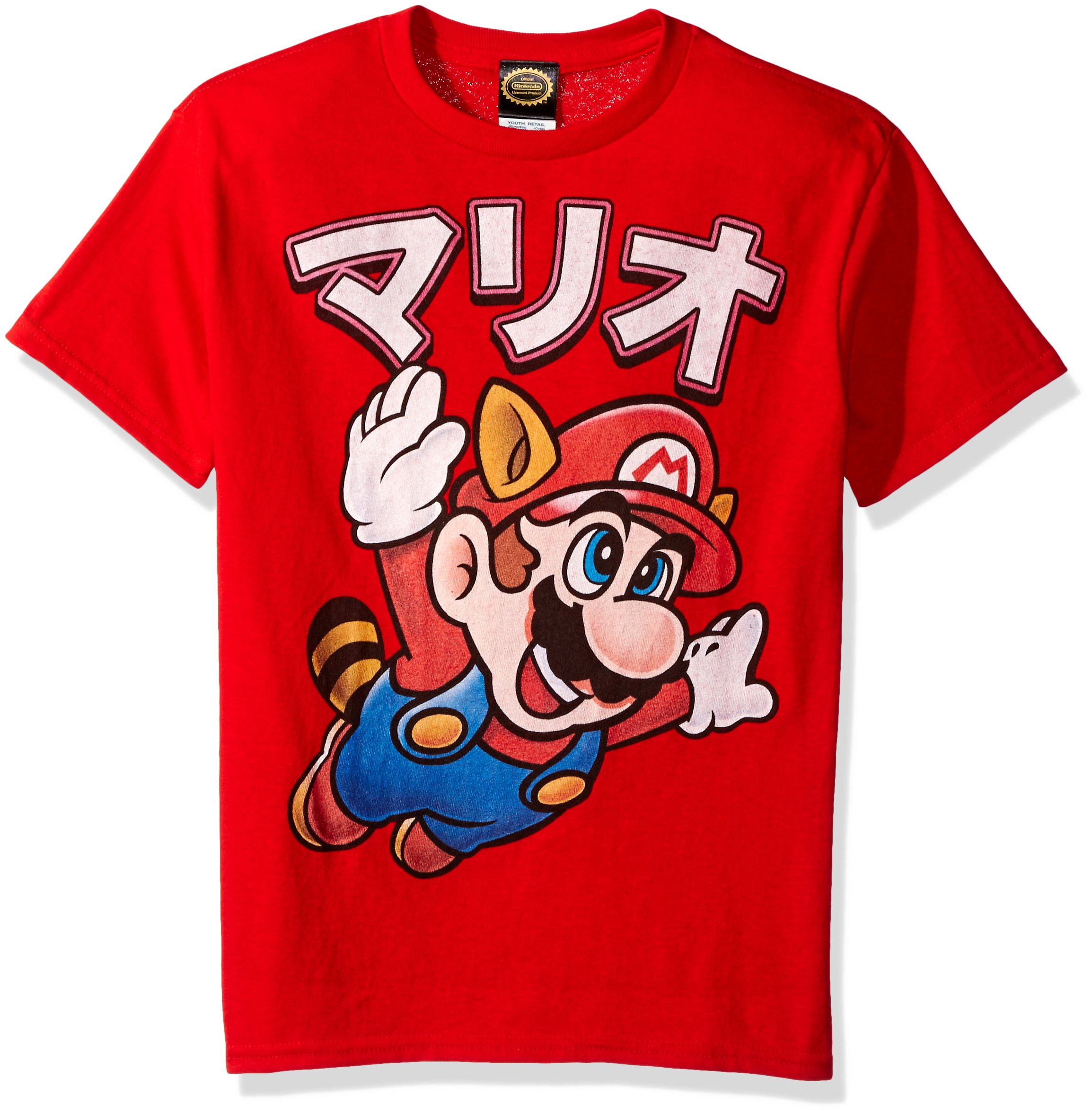 Nintendo Boys' Super Mario Tanooki Mario Away Graphic T-shirt