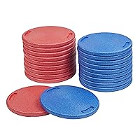 ECR4Kids CircleSpots, Seating Pads, Blue/Red, 20-Piece