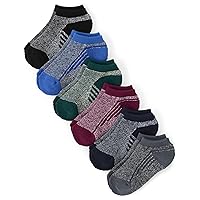 The Children's Place Girls' Low Cut Variety Ankle Socks 6-Pack, Muted Striped Pack, Small