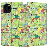 Wallet Case Replacement for Apple iPhone 12 Mini 11 Pro Max Xr Xs 10 X 8 Plus 7 6s SE Card Holder Snap Flip Magnetic Cover PU Leather Kawaii Dino Nessie Believe Loch Ness Monster Folio