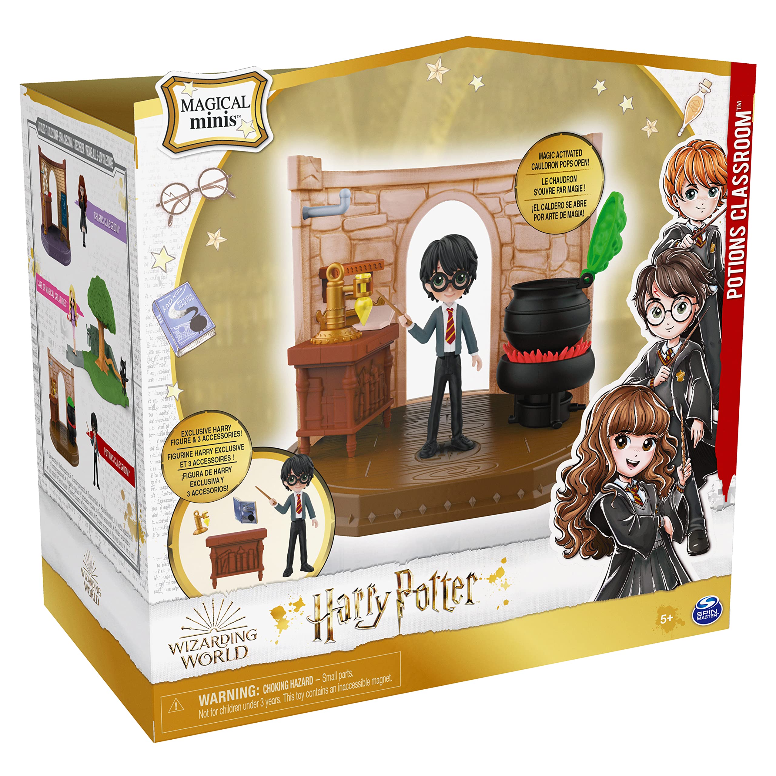 Wizarding World Harry Potter, Magical Minis Potions Classroom with Exclusive Harry Potter Figure and Accessories, Kids Toys for Ages 5 and up