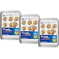 Reynolds Kitchens Cookie Sheet with Parchment Liner, 2 Count (Pack of 3) - 6 Total Pans