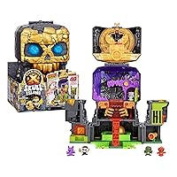 Lost Lands Skull Island Skull Temple Mega Playset, 40 Levels of Adventure. 4 Micro Sized Action Figs. Survive The Traps and Discover Guaranteed Real Gold Dipped Treasure