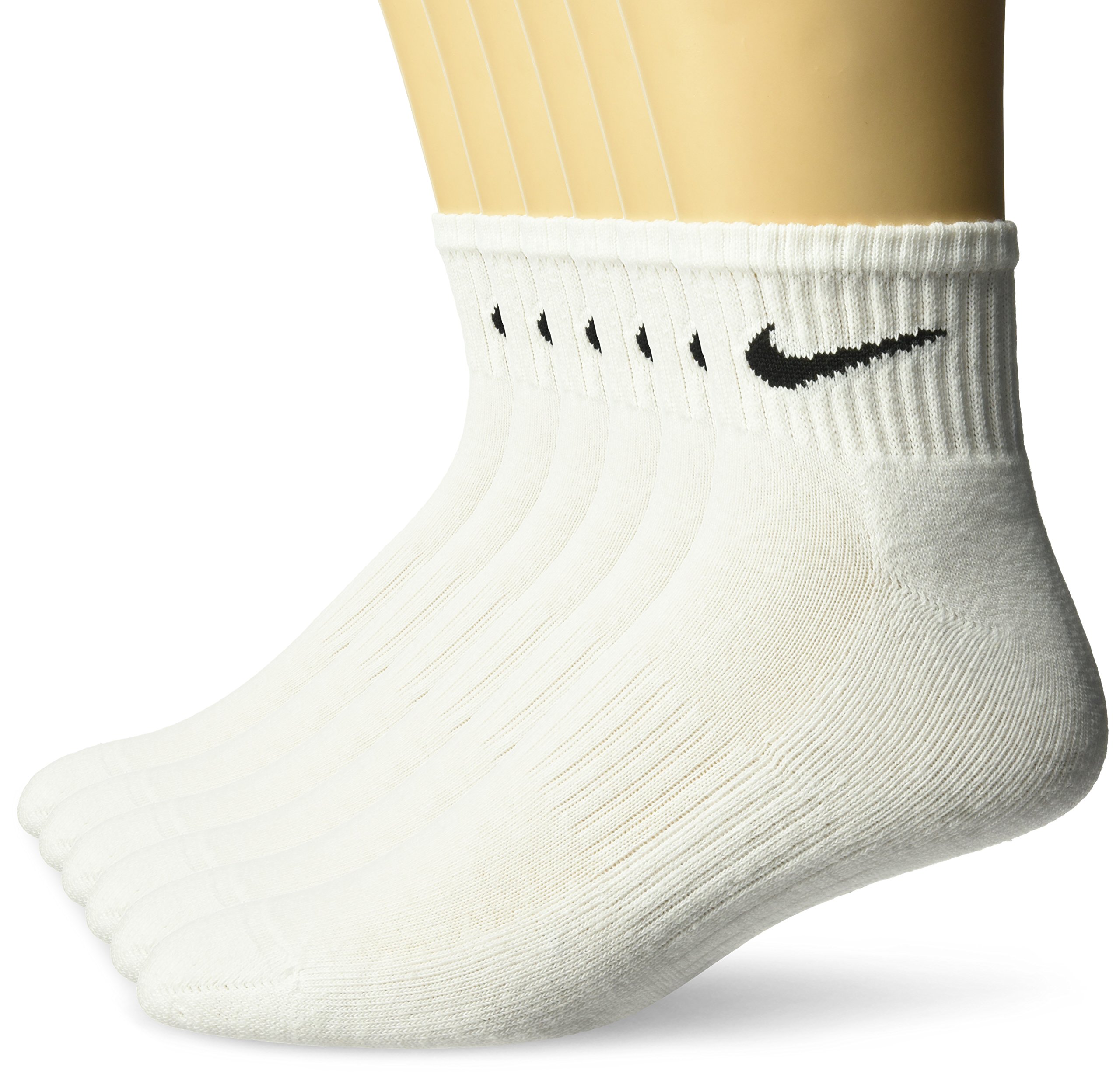 Nike Women's Performance Cushion Quarter Socks with Band (6 Pairs)