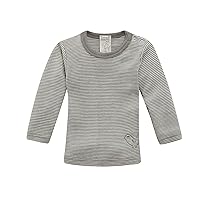 Organic Virgin Wool Silk Baby Grey Unisex T-Shirt Top