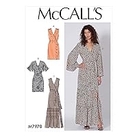 McCall Pattern Company McCall's Women's Ankle Length Pullover Dress Sewing Patterns, Sizes 14-22