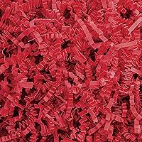 MagicWater Supply - 2 oz - Red - Crinkle Cut Paper Shred Filler great for Gift Wrapping, Basket Filling, Birthdays, Weddings, Anniversaries, Valentines Day, and other occasions