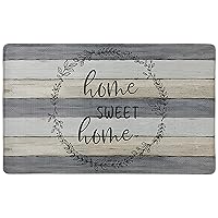 SoHome Cozy Living Anti-Fatigue Kitchen Mat for Floor, Farmhouse Rustic Wood Themed Cushioned Kitchen Runner Rug Mat, Stain Resistant, Easy Wipe Clean, 1/2 Inch Thick, 18